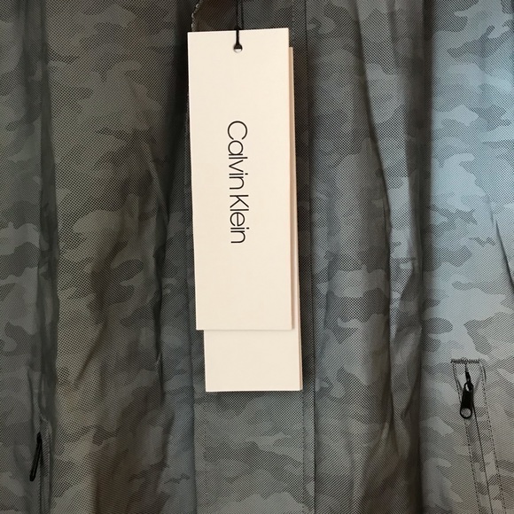 Calvin Klein Reflective Camouflage Zip Rain Coat - Picture 12 of 16
